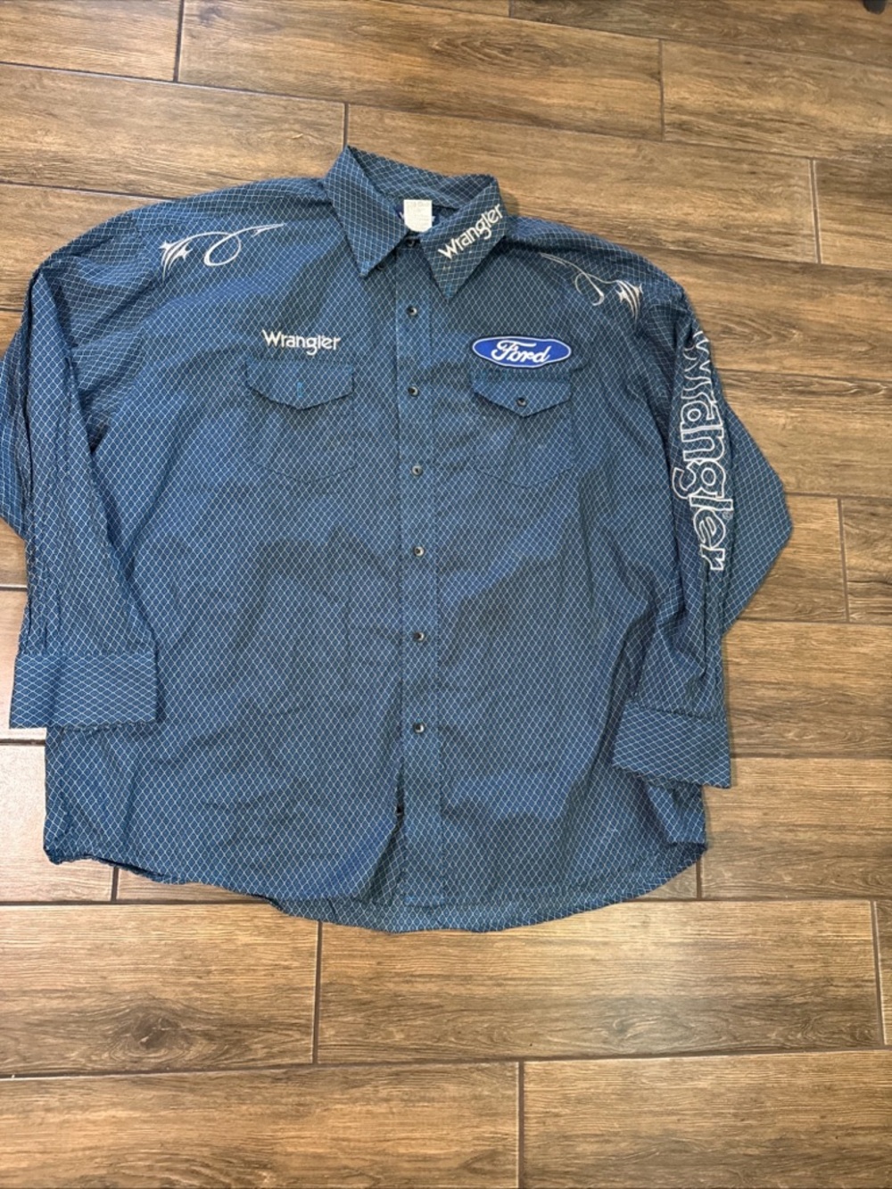Wrangler Ford Shirt Embroidered Size 2XL
